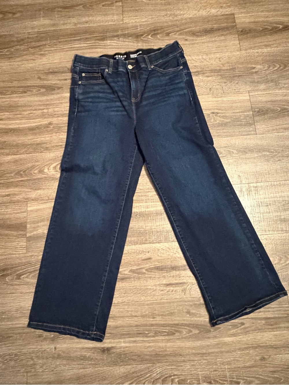 torrid Dark Blue Wide-Leg Jeans